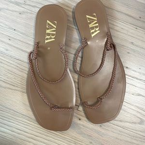 Zara nude sandals